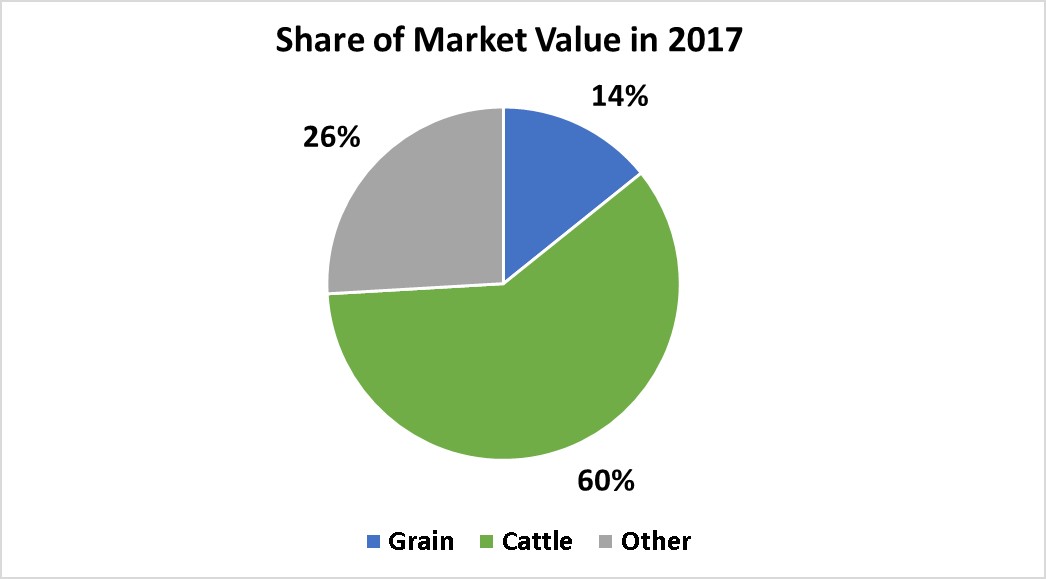 Share of Market Value in 2017 for Big Horn County