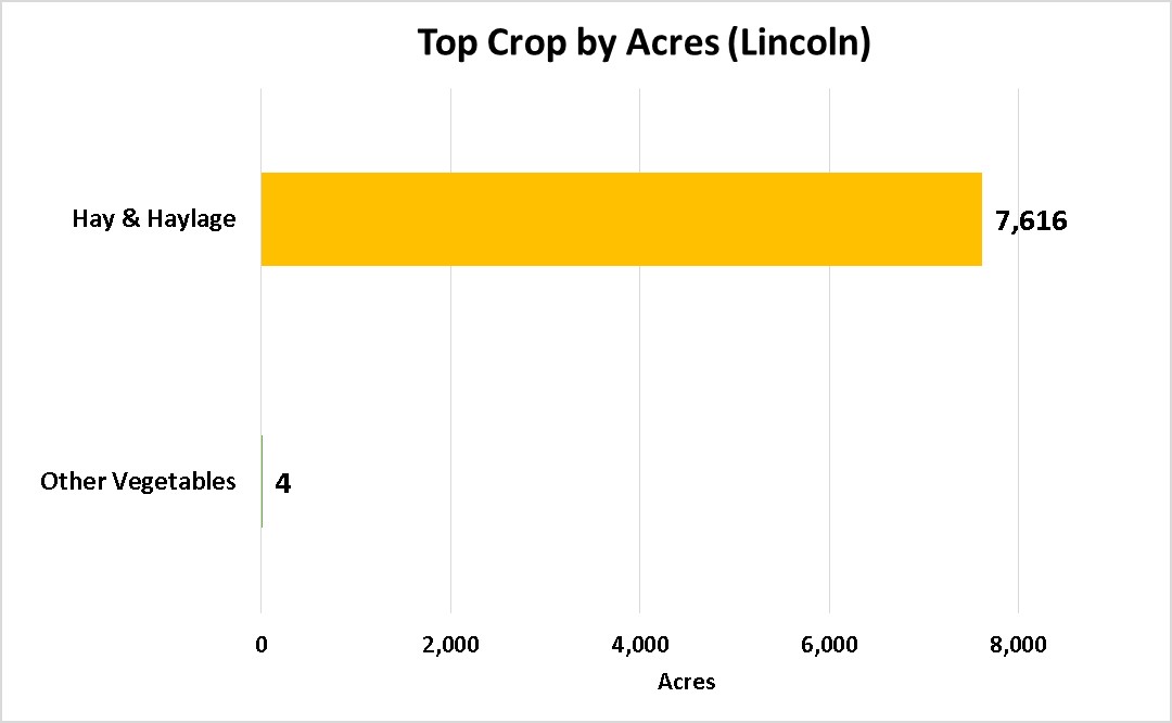Tops Crops by Acre-Lincoln County