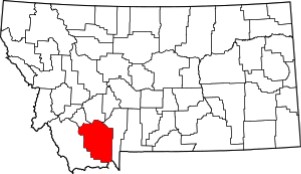 Madison County on Montana Map