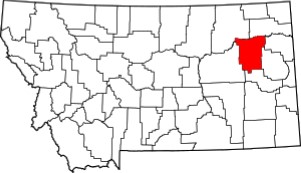 McCone County on Montana Map