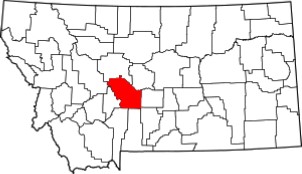 Meagher County on Montana Map