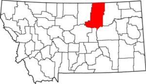 Phillips County on Montana Map