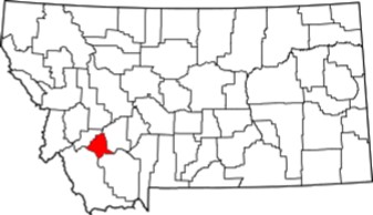 Silver Bow County on Montana Map