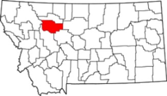 Teton County on Montana Map