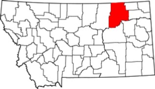 Valley County on Montana Map