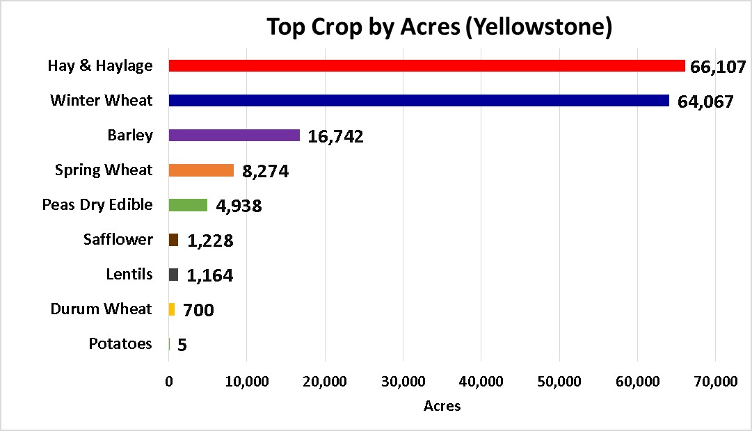 Tops Crops by Acre-Yellowstone County